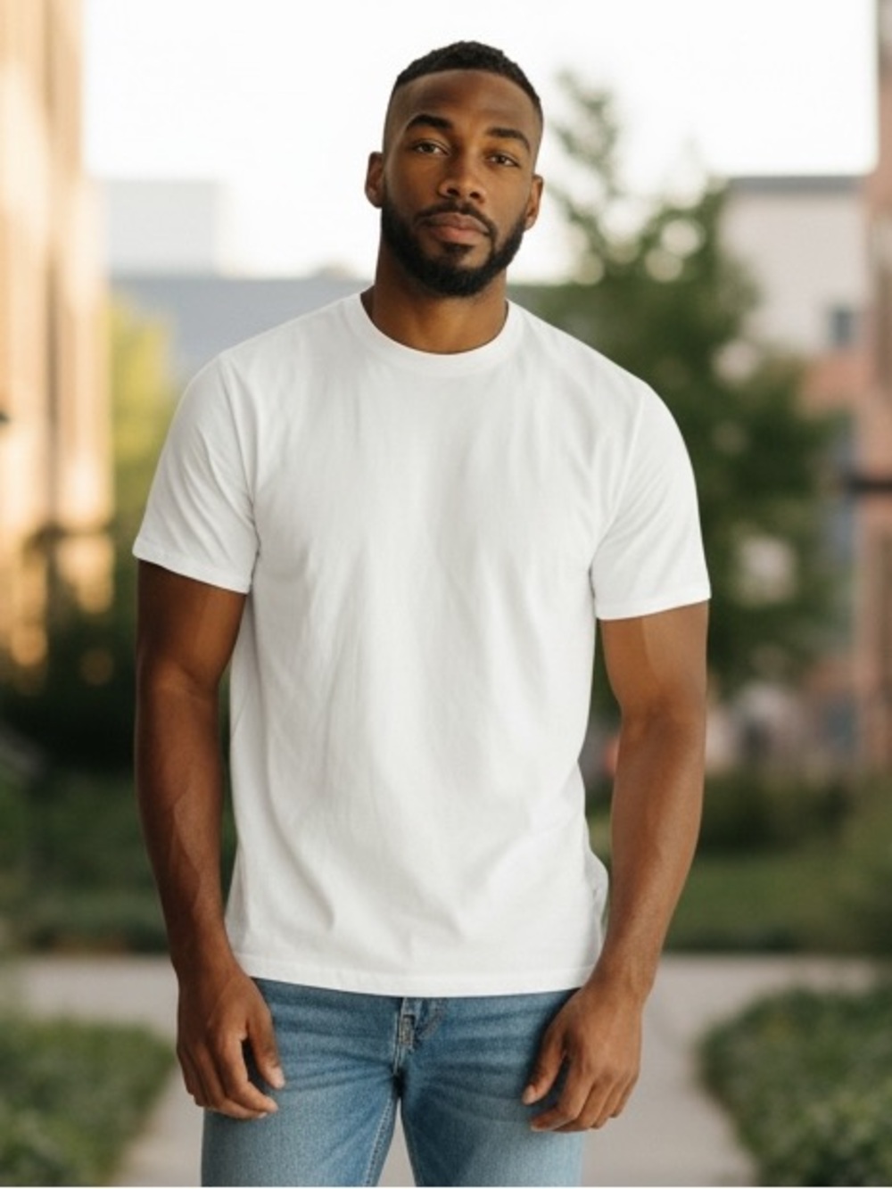 Calvin Klein White Crewneck Tee